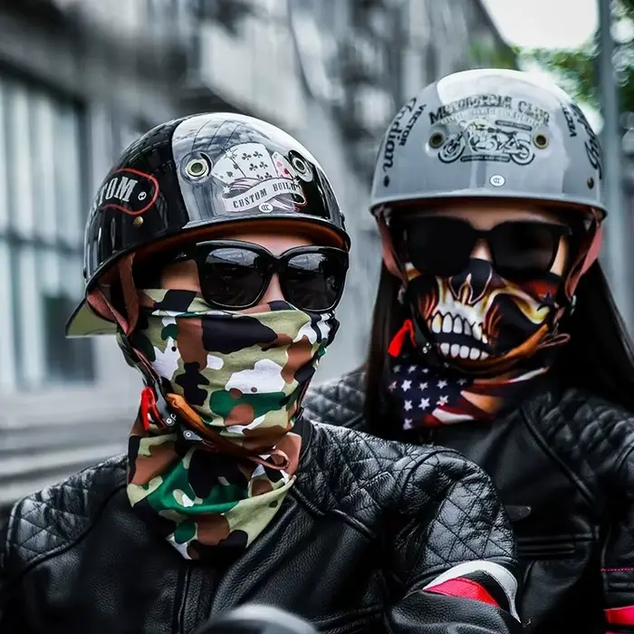 Casque de moto chaud vtt vélo unisexe cyclisme protecteur de sécurité demi-visage Type rétro