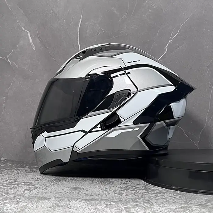 D'expériences de moto à double visière, casque modulable modulaire, casque intégral approuvé par le 