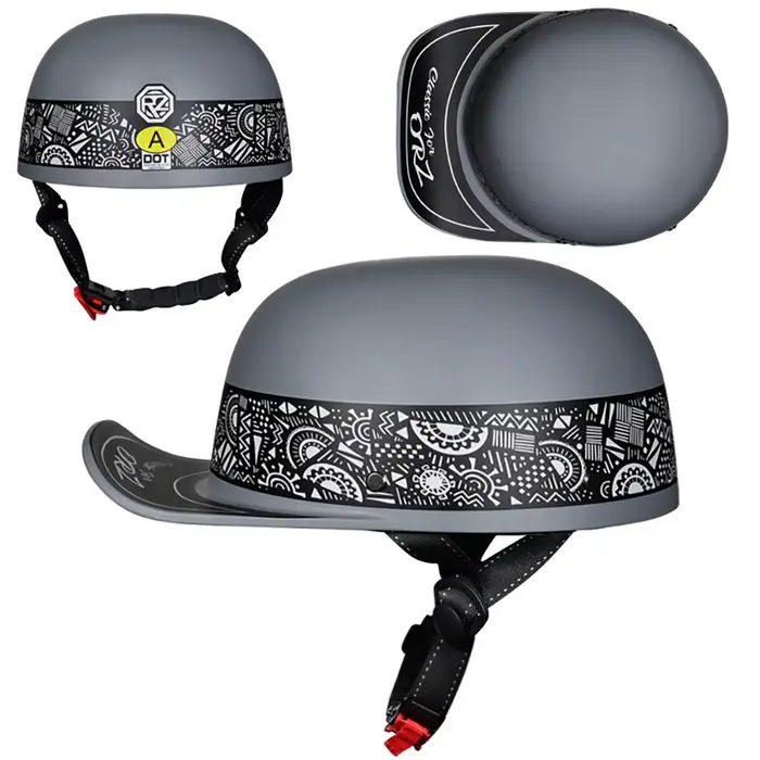 Casquette de Baseball casque de Moto demi-casque de tourisme de rue pour vélo Cruiser Chopper cyclomoteur Scooter