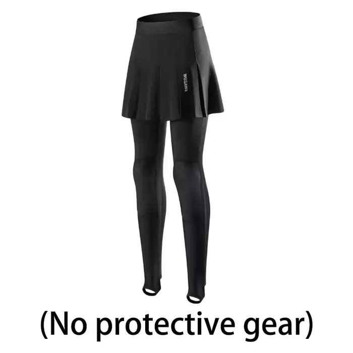 WOSAWE Pantalon-jupe de moto pour femme avec genouillères amovibles certifiées CE, respirant, en mai