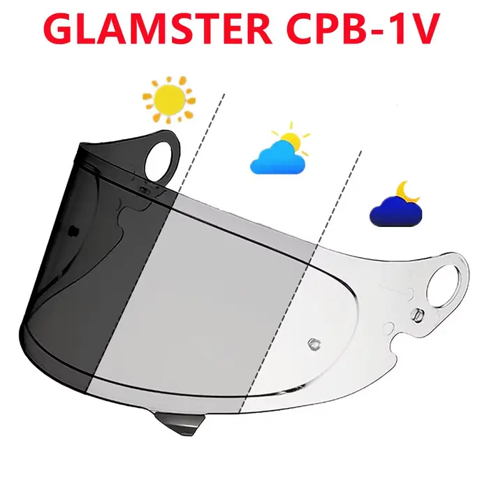 Pour SHOEI Glamster CPB-1V casque de moto lentille rétro