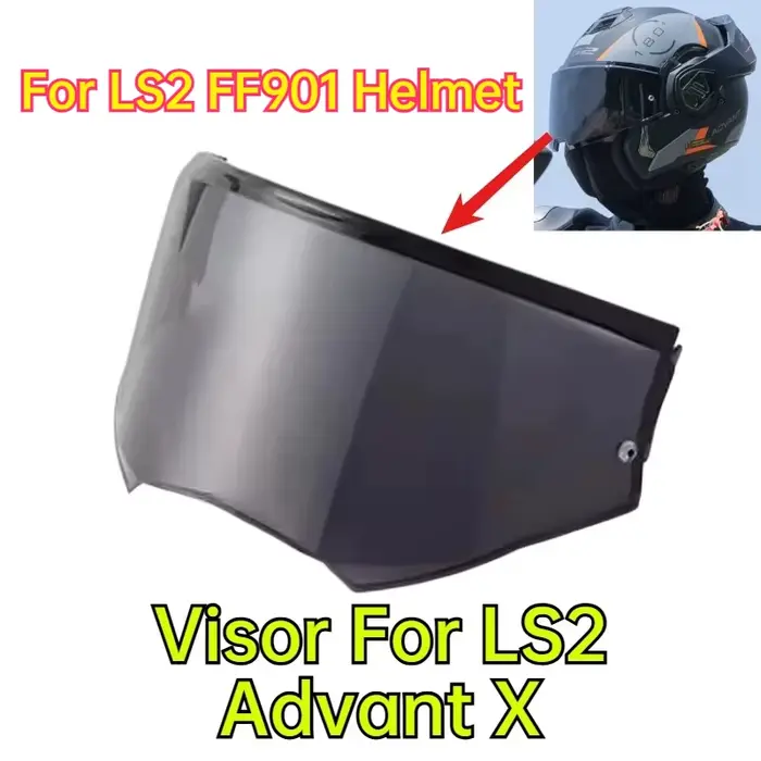 Visière de casque pour casque LS2 Advant X en fibre de carbone FF901