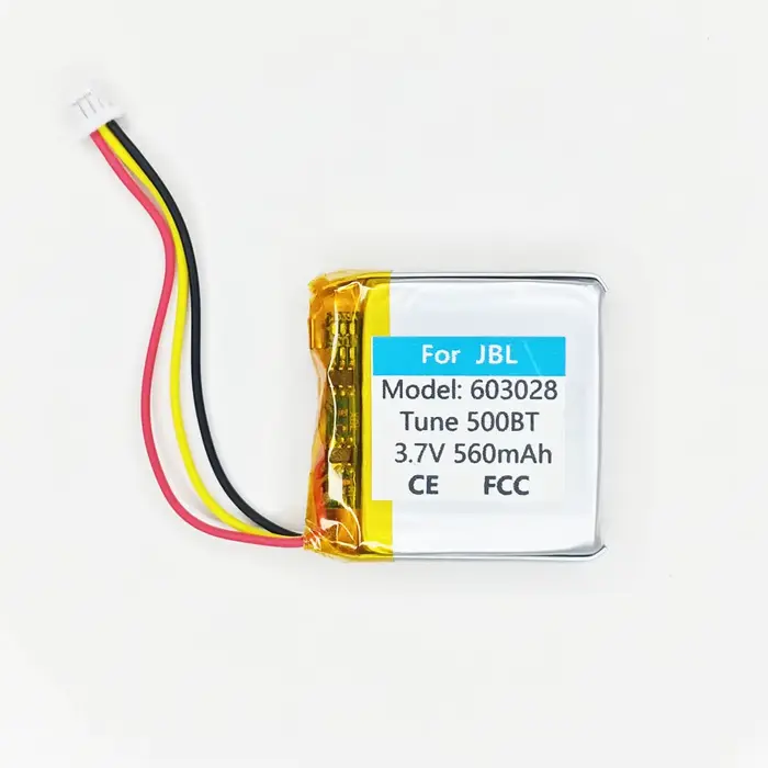 Batterie 560mAh 603028 améliorée pour casque de jeu JBL Tune 500BT 510BT