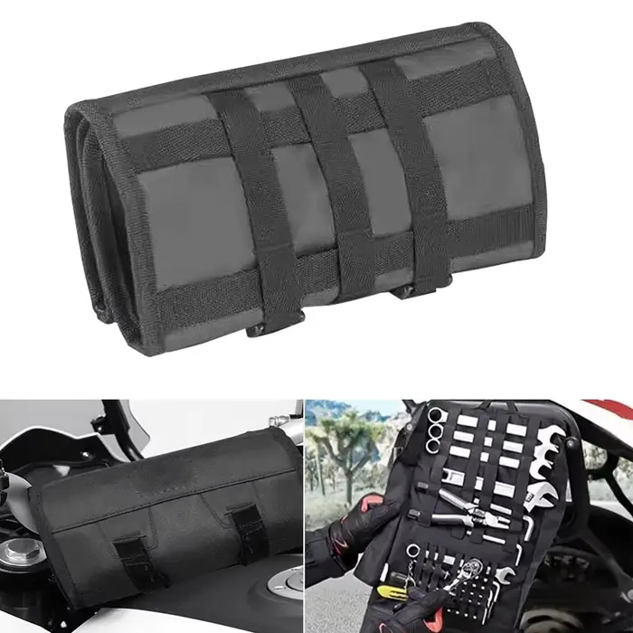 Sac à outils grande clé enroulable, pochette Portable, Kit de rangement pliable, Kit de poches pour moto/Motocross, nouveau