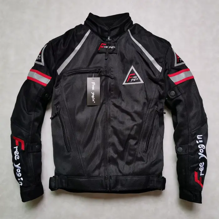 Combinaison de moto d'été pour homme, vêtements de motard anti-chute, veste de moto respirante et fi