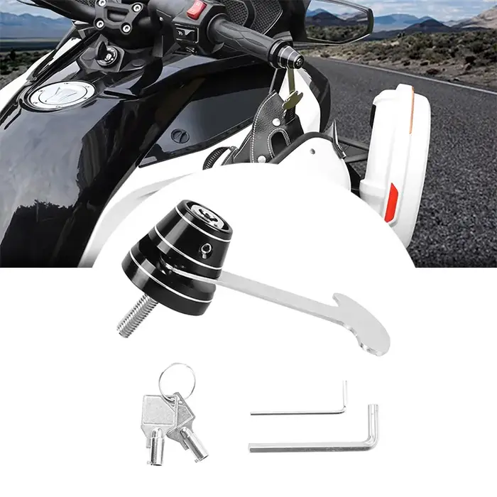 Verrou de casque de guidon de moto, antivol, robuste, décoratif, haute qualité, étanche, accessoires