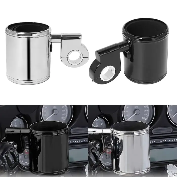 Porte-gobelet réglable pour moto ABS, guidon, bouteille de boisson 22mm-32mm pour Harley Touring Roa