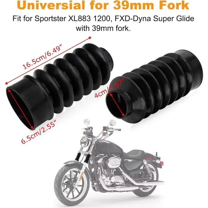 Couvercles de fourche avant de moto 39mm