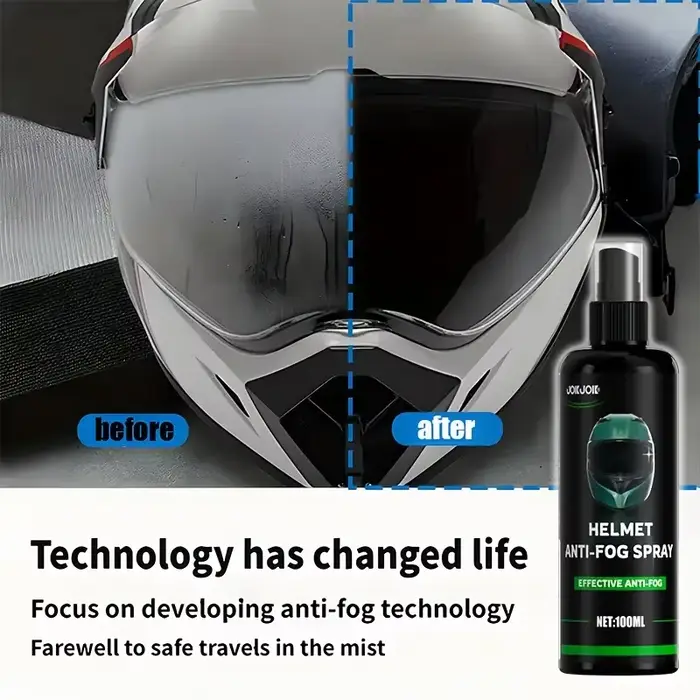Spray Anti-buée 100ml-visière de casque de moto