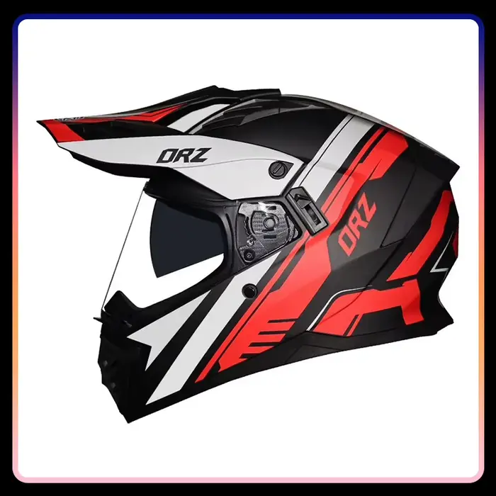 Casque de moto intégral à double objectif DOT Motocross hors route casque de course de vélo de salet