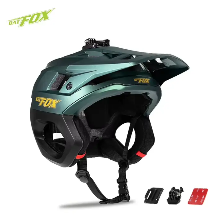 BATFOX 3/4 casque de vélo vtt demi-visage casque de VTT Protection des oreilles sport cyclisme cours