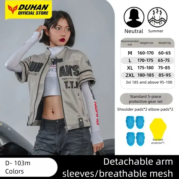 DUHAN veste de Moto hommes