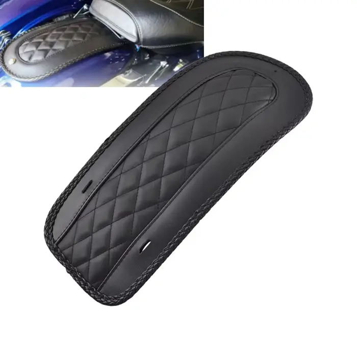 Housse de bavoir de garde-boue arrière en cuir et diamant pour moto, pour Harley Touring Electra Gli