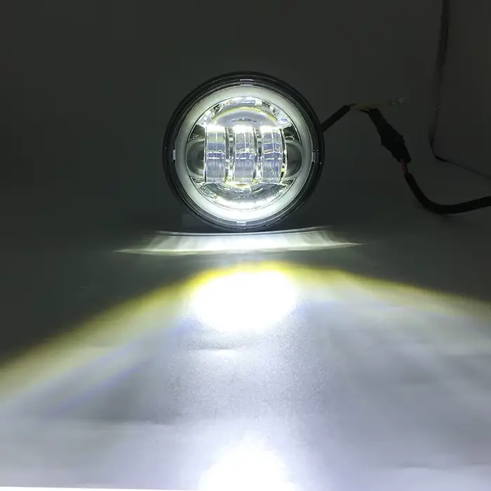 2 pièces 30W 4.5 pouces Moto Led antibrouillard 6000K DRL Led phare pour Harley Moto Moto ampoule d'