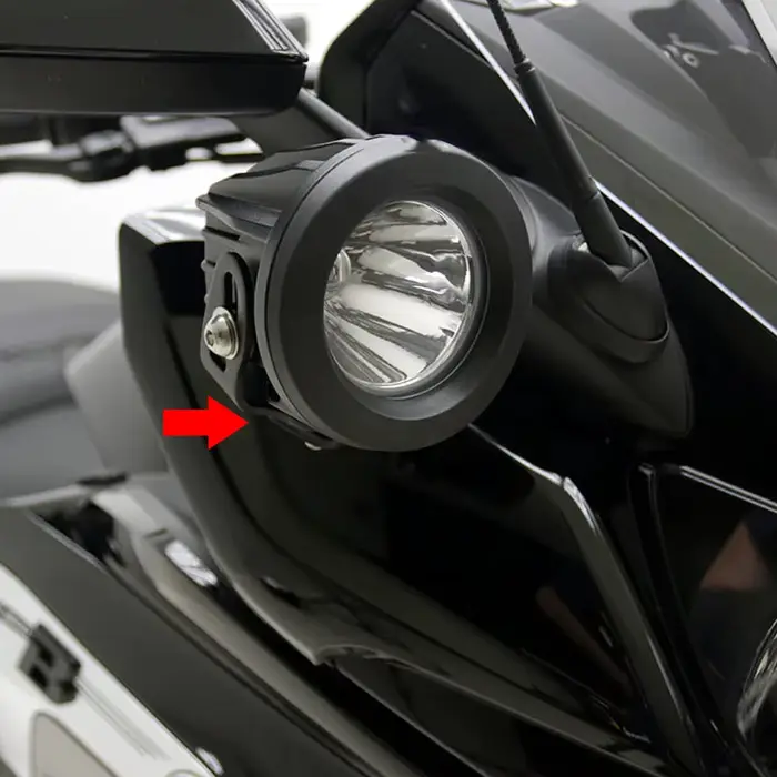 Support de fixation en aluminium pour éclairage auxiliaire de moto