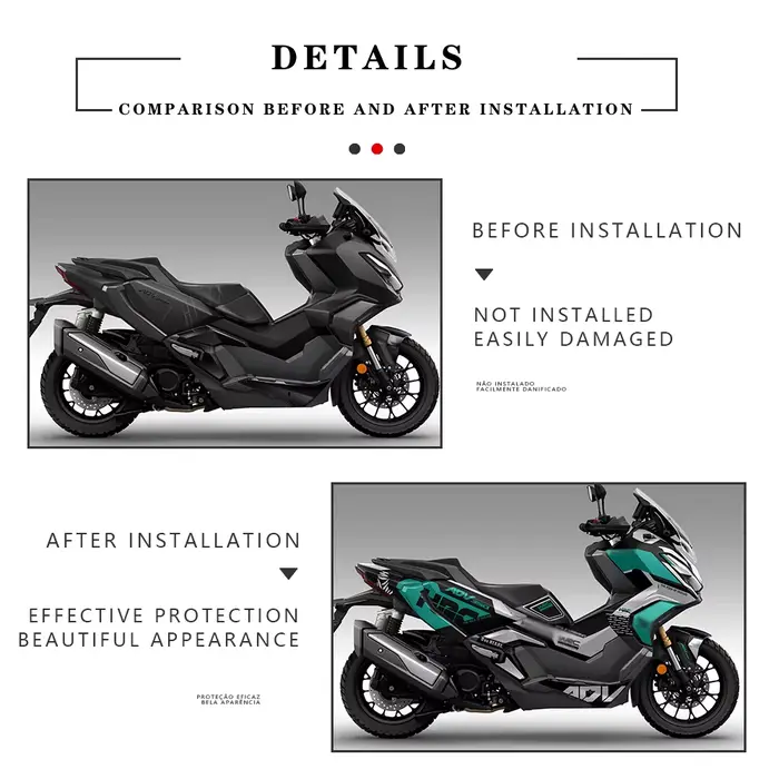 Kit graphique de Protection de carénage de moto