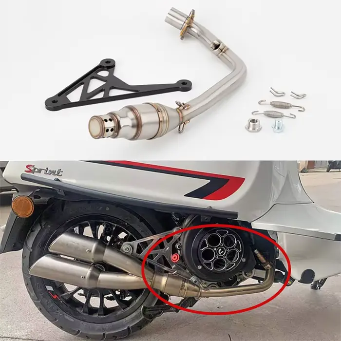 Silencieux d'échappement de moto pour Motocross, pour Piaggio vespa Sprint 125 sprint 150 primavera 