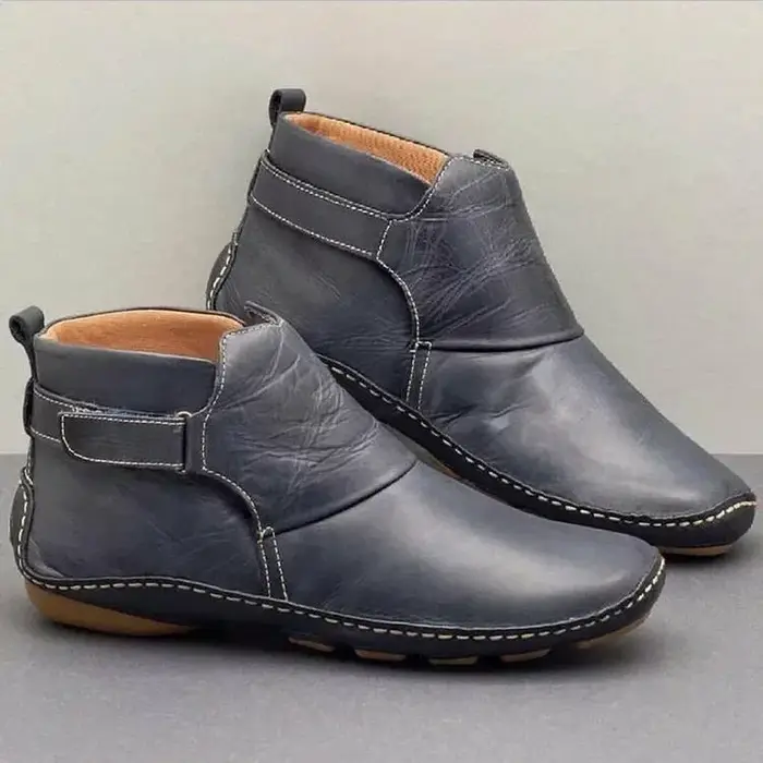 Bottes plates décontractées imperméables pour femmes 2026 – Bottines courtes souples pour l'automne 