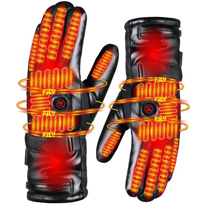 Gants chauffants rechargeables, 3 niveaux de température, gants chauffants alimentés par batterie po