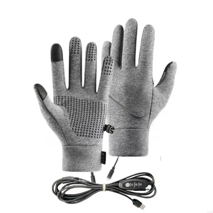 Gants chauffants pour hommes femmes, chauffe-mains à doigts complets d'hiver, gants chauffants élect