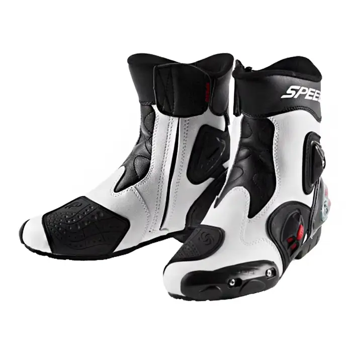Bottes de moto respirantes pour la conduite tout-terrain, bottes de soutien pour la course, chaussur