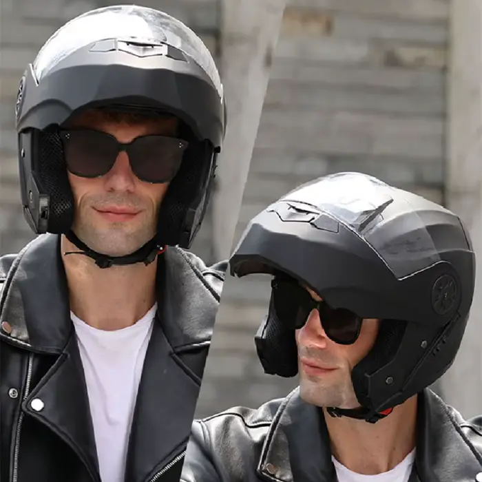 BLD – casque de Moto modulaire à double lentille