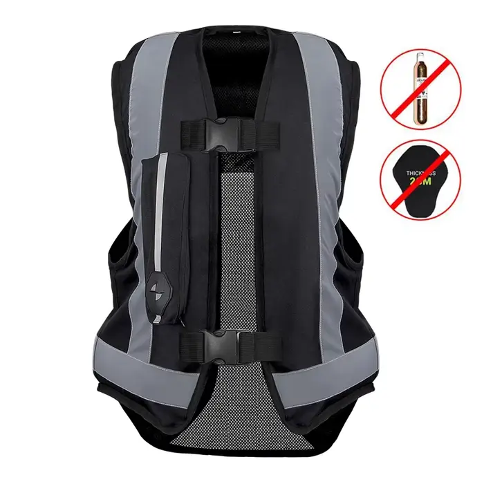 Nouveau gilet airbag moto, veste de moto, vêtement de sécurité réfléchissant pour la course et le mo