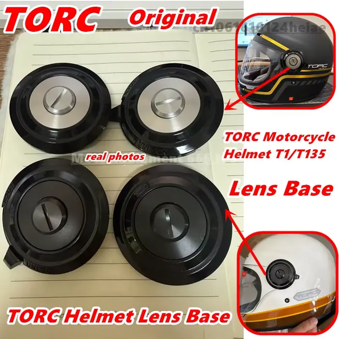 Base d'objectif T1 pour casque de moto TORC d'origine