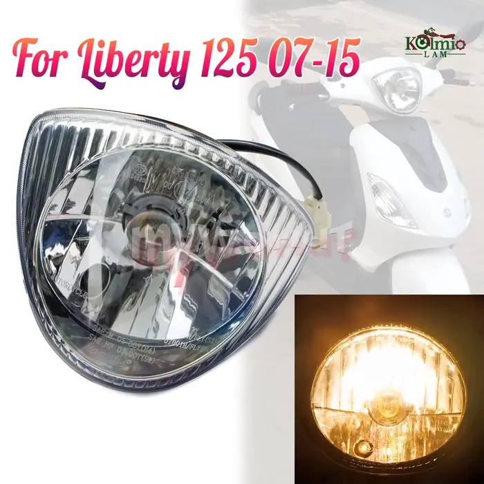 Convient pour PIAGGIO LIBERTY 125 150 200 Fly 125 150 4T 1998 - 2019 ensemble de phares de moto