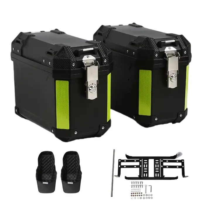 2 valises latérales robustes pour moto