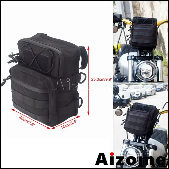 Petit/grand sac de selle d'équitation de rue pour Harley Dyna Sportster Softail sac latéral de moto 