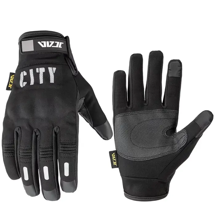 Gants de moto d'hiver JCAA, imperméables, chauds, pour hommes, à doigts entiers, compatibles avec le