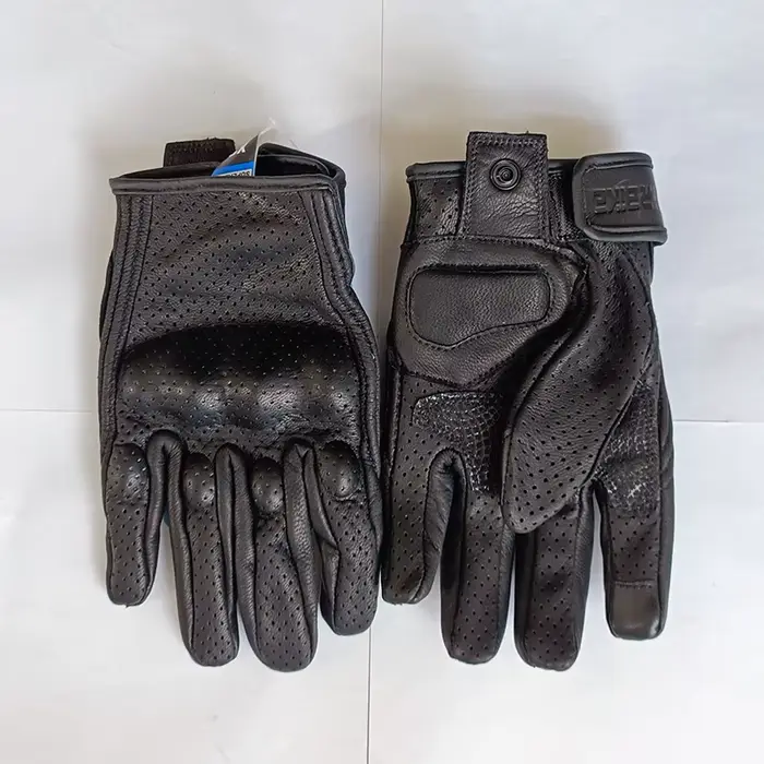 Gants de moto pour femmes XS S M cuir tactile véritable peau de chèvre moto gant Guantes gant de cyc