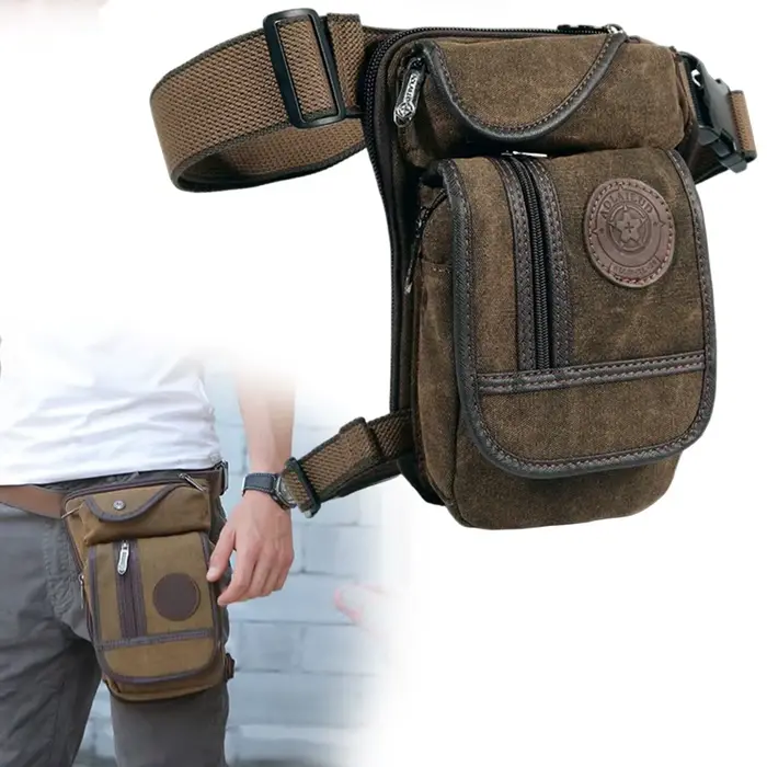 Sac de taille pour Moto, sac de jambe tombante, coque rigide étanche, sac de Moto décontracté d'exté