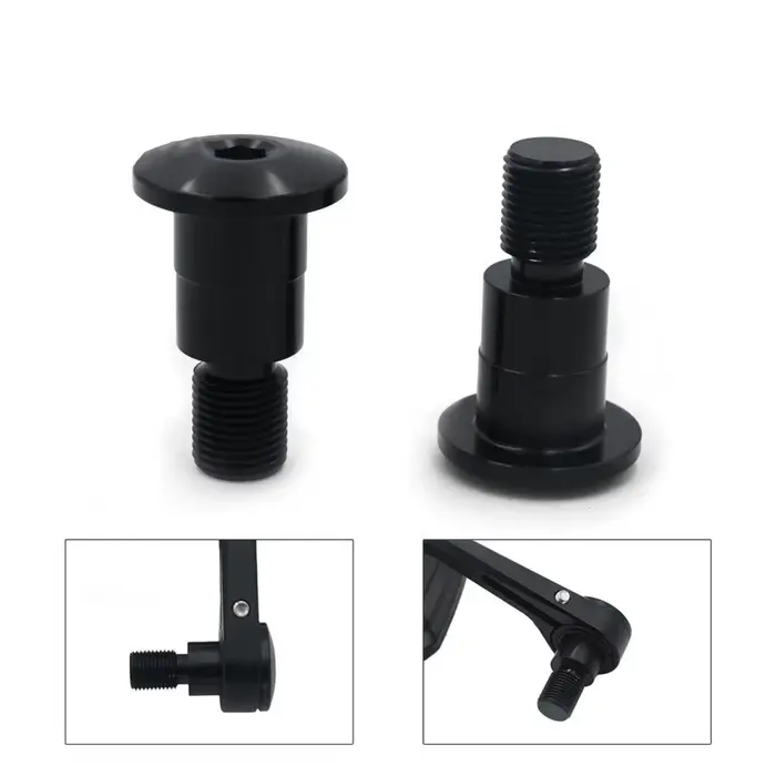Adaptateur de rétroviseur d'extrémité de barre de moto
