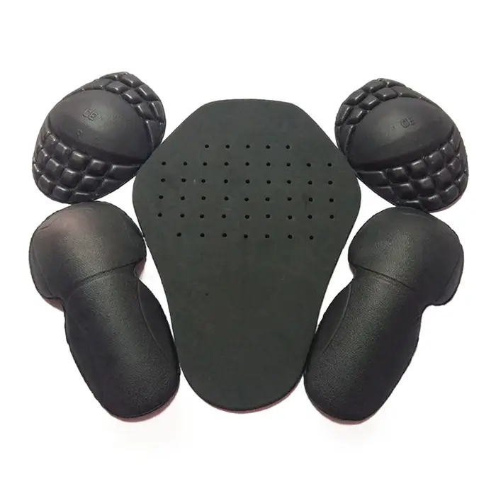 Ensemble de protections amovibles pour épaules, coudes et dos pour moto, avec protection intégrée po
