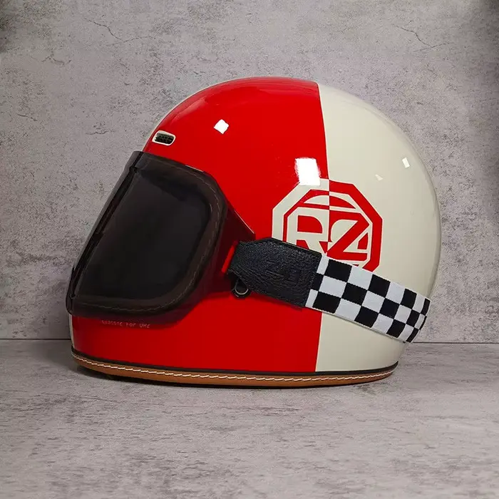 ORZ japonais bouche pointue petit casque personnalisé casque rétro moto couverture complète toute l'