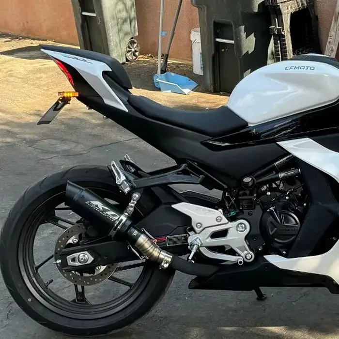 Tuyau en acier inoxydable pour moto, Escape Mid Link Pipe, Slip-On Silencieux, PerfecDB Killer, Sac 