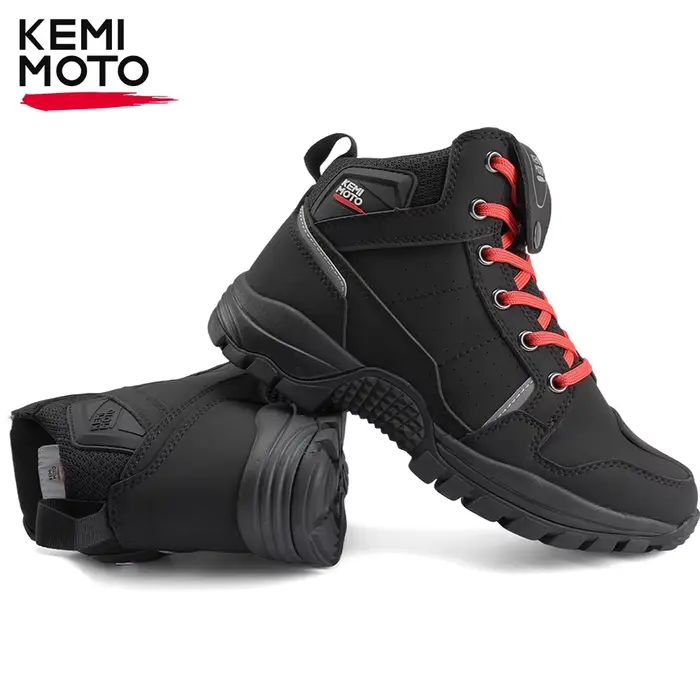 Chaussures de moto imperméables pour hommes