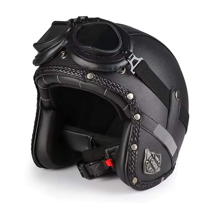 Casque de moto rétro amovible ​ Masque Cruiser 3/4