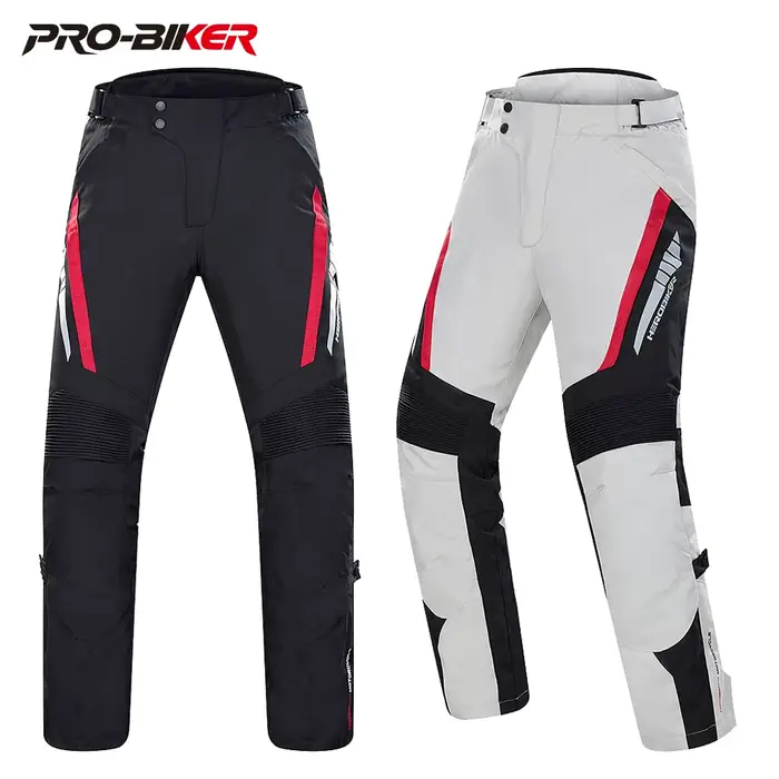 Pantalon de moto chaud coupe-vent avec équipement de protection