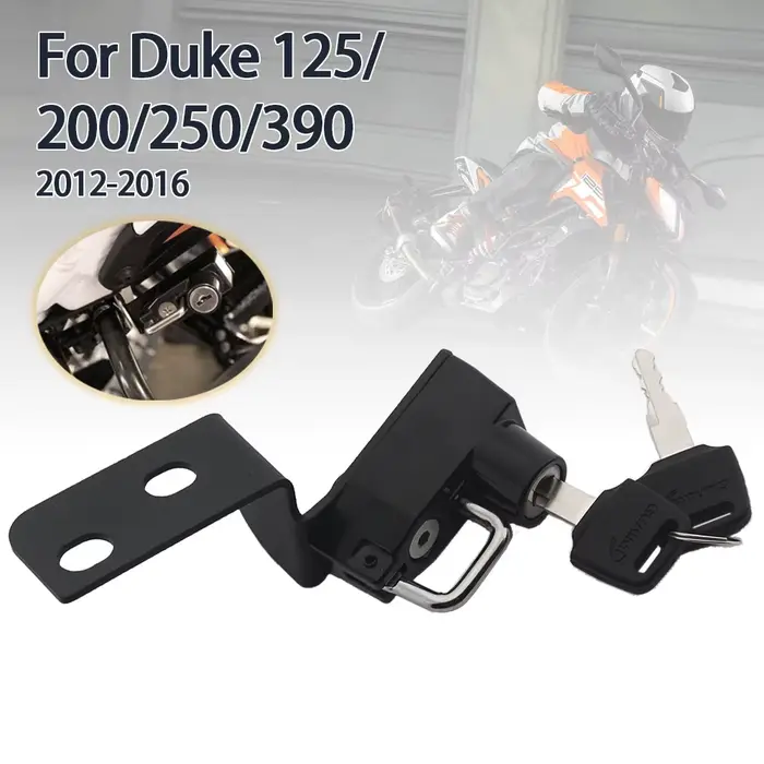 Verrouillage latéral pour casque de moto
