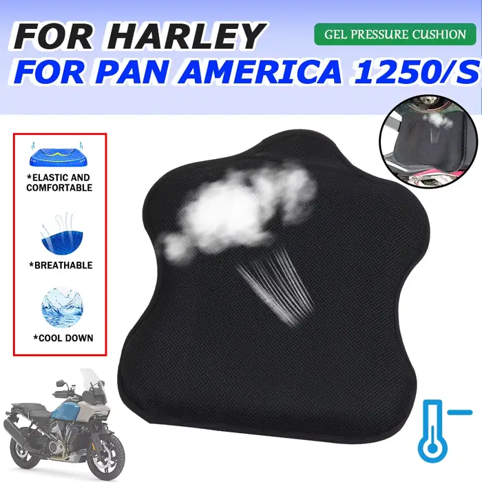 Housse de coussin d'air respirant pour siège de moto, en Gel, pour HARLEY PAN AMERICA 1250 S 1250 S 