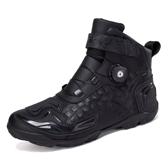 Bottes de moto pour hommes, chaussures d'équitation, Anti-chute, bottes de course tout-terrain pour 