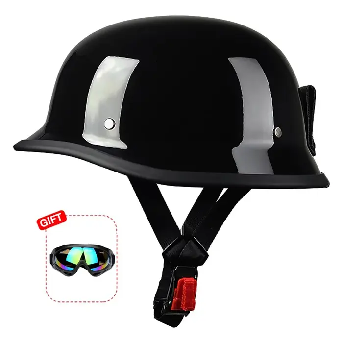 Demi-casques rétro classiques pour moto, visage ouvert, bonnet de croisière, casquette de crâne, pet
