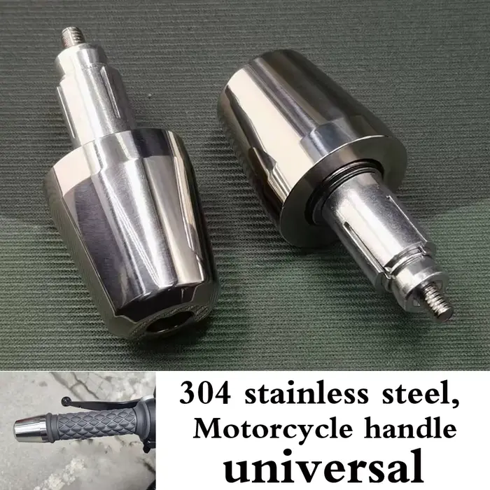 Embouts de poignées de moto en acier inoxydable, pour Suzuki GSR750, GSR600, GSR400, GSR GSX1400, GS