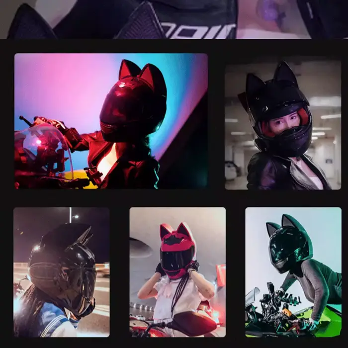 Casque de moto anti-chute pour femme