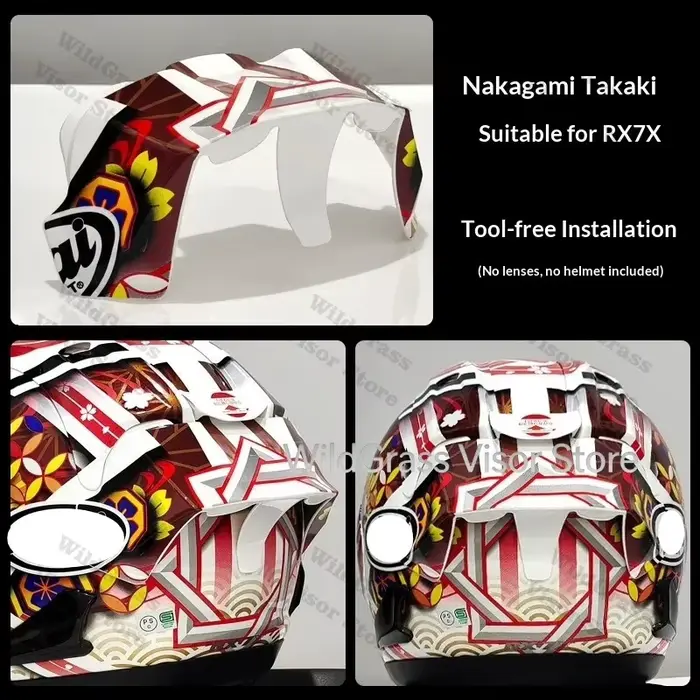 Nouvelle garniture décorative 2025 pour casque ARAI GP3 NAKAGAMI RX7X RX7V RX7 GP, ornement de perso