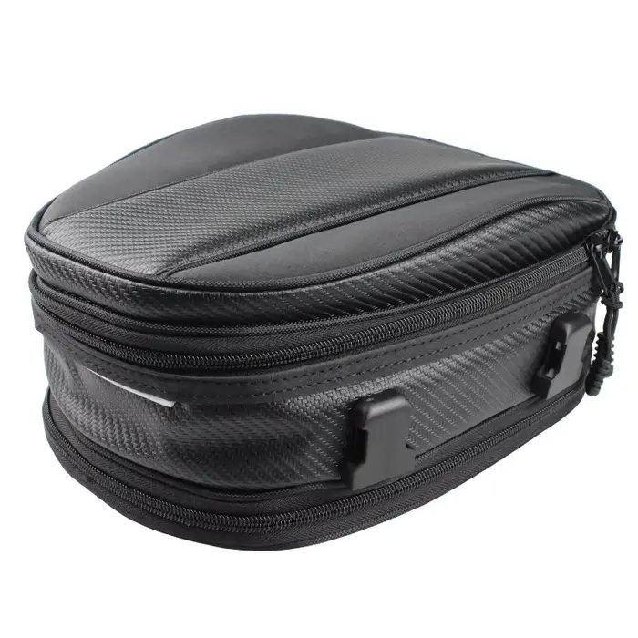 Sac arrière de moto, selle arrière étanche, sac de rangement de siège arrière, sac de voyage noir po