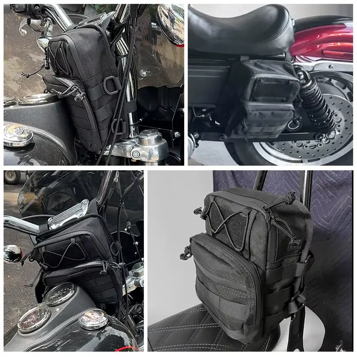 Sacoche de guidon Sissy Bar en T pour moto